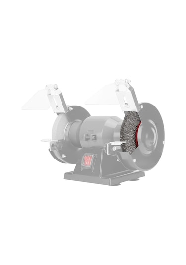 Hawk Ha10177 Saçaklı Dairesel Tel Fırça Gri Telli 150x25 Mm