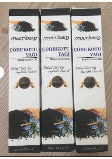 Multidem Soğuk Sıkım Çörek Otu Yağı 3 x 250 ML