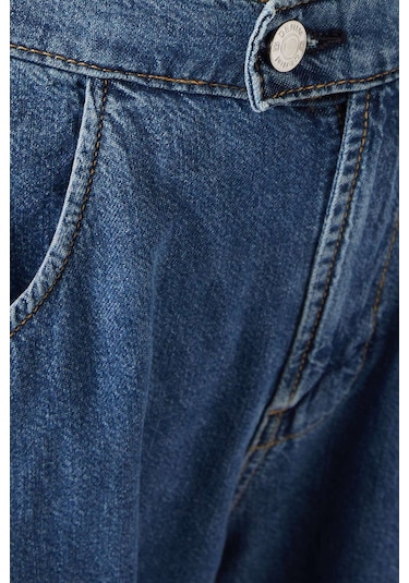 Eb Denim Eddie Bowed Jean - - Denim Kumaş - Şekilli Elegans İle Modern Tasarım Mavi