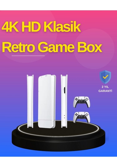 Hdmı Çıkışlı Kablosuz 2 Kollu 4k Retro Oyun Kutusu Najmaddin