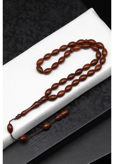 İznik Kuka Ağacı Tesbih 6 X 10 Mm Arpa Kesim - T-1550