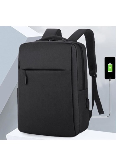 Fastbuy 15,6 Farklı Renkli Dizüstü Bilgisayar Sırt Çantası Siyah