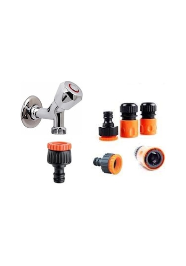 Venoa Sr020 Rekorlu Musluk Hortum Adaptörü Stoperli 3 Parça 1/2''
