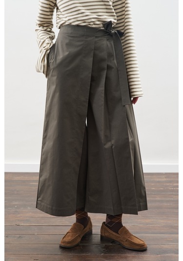 Etek Görünümlü Pantolon Koyu Yeşil Koyu Yeşil