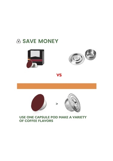 Xiyyadms Paslanmaz Çelik Yeniden Doldurulabilir Kahve Kapsülü - Bialetti Makineleri İçin Fırça Ve Kaşık Hediyeli