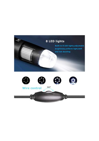 Bushman 1000x 2.mp Usb Cmos 8 Led Digital Mikroskop