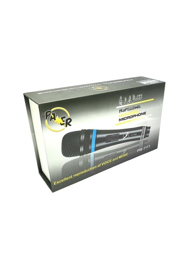 Pawer Pw-1111 Profesyonel Kablolu Mikrofon Metal Kasa