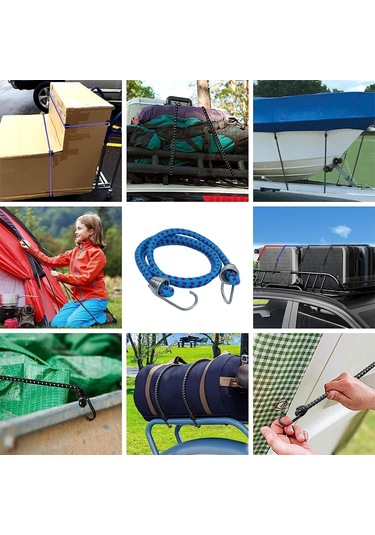 Master 500820 Yuvarlak Lateks Bagaj Lastiği 2 Kancalı 90 Cm