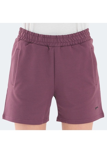 Slazenger RAMLAH I Kadın Cepli Mürdüm Şort
