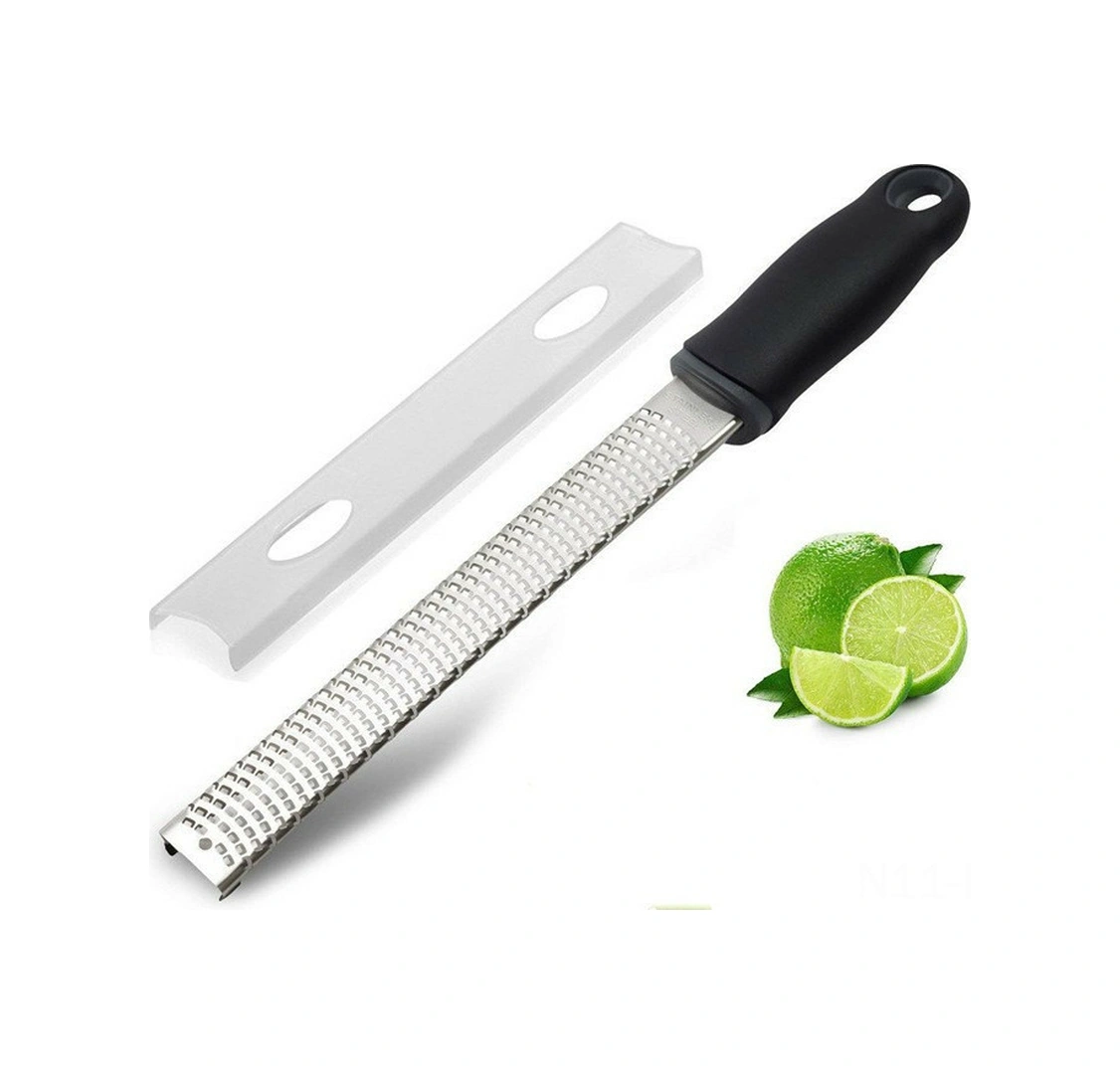 Youtek 304 Paslanmaz Çelik Zımpara, Ergonomik Plastik Kollü, Tüm Meyve Sebze Peynir İçin Uygun, Yıkama Kolay, 32 Cm Uzunluk, Plastik Korumalı Kapağı