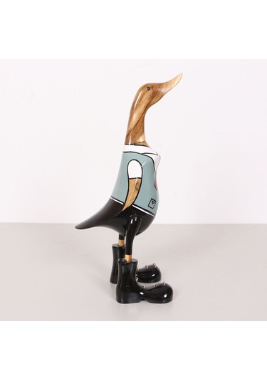 Öğrenci Ördek El Oyması Teak Gövde 41x17x13 Cm