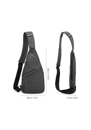 Dianziye Erkekler İçin Polyester Anti-kaçırma Göğüs Çantası - Spor, İş Ve Çağrı Kullanıma Uygun Mavi Renk