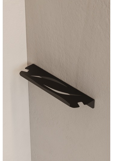 Zift Unique Paslanmaz Çelik Banyo Rafı - Yapışkanlı Duş Askısı Şampuan Rafı Mat Siyah Askılık Diğer