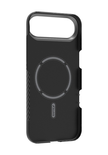 Iphone Uyumlu 17 Air Kılıf M-safeli 600d Metal Kamera Çerçeveli Raptic Aramid Fiber Geotik Serisi Siyah