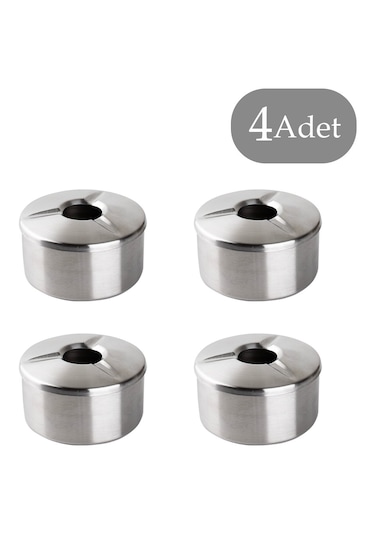Porsima Large 4 Lü Derin Metal Küllük Kül Tablası