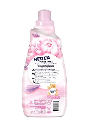 Yumoş Extra Konsantre Çamaşır Yumuşatıcısı Şakayık 4 x 1440 ML