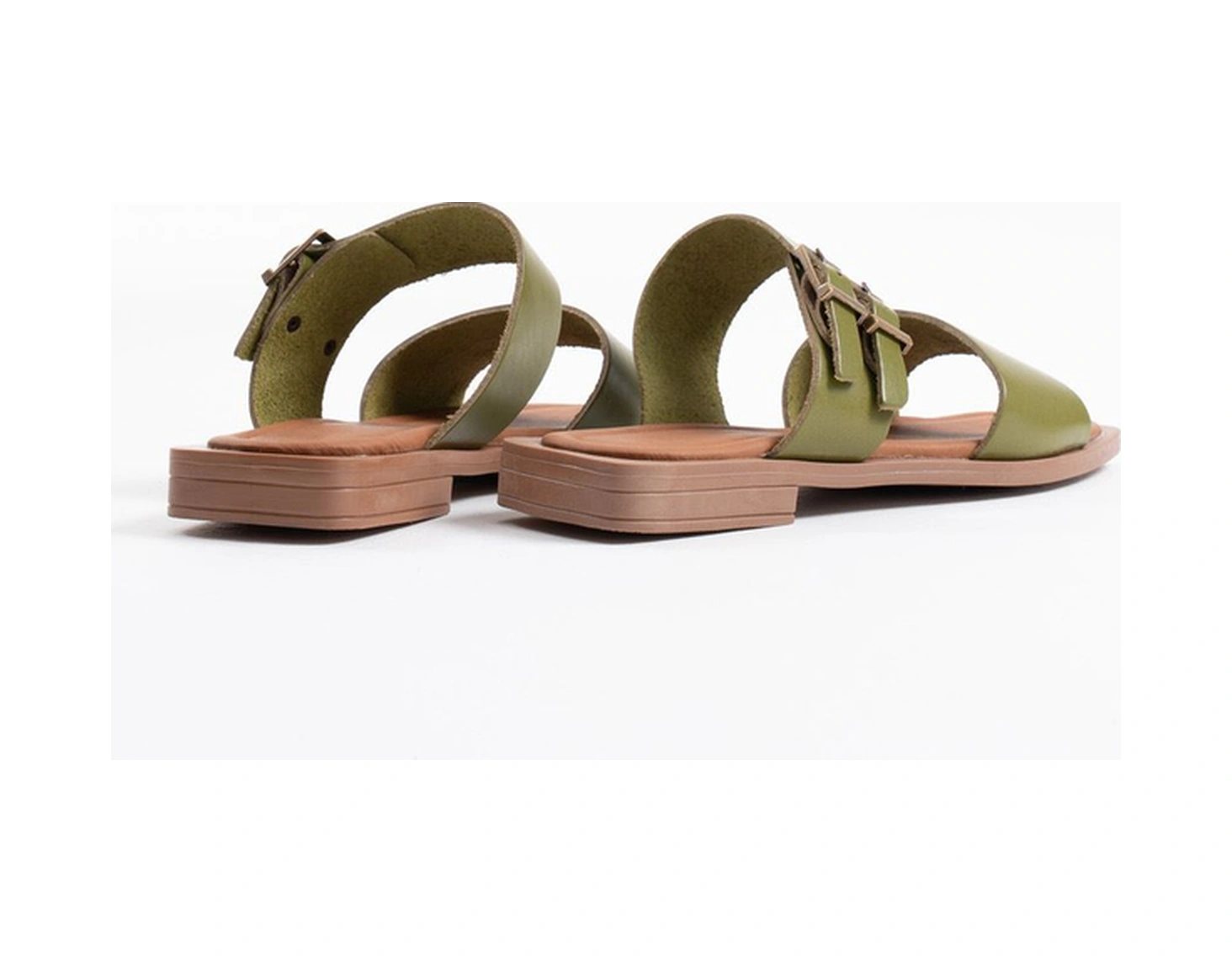 Kocadal Kocadal Alessi Haki Yeşili Hakiki Deri Terlik Muhtelif