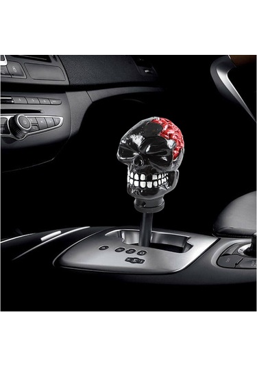 Suntek Manuel Kafatası Vites Değiştirme Topuzu Siyah