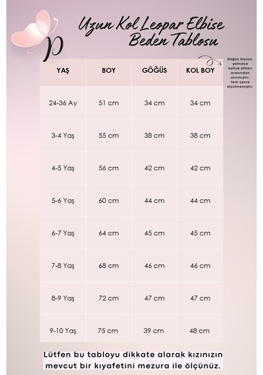 Kız Çocuk Leopar Desenli Uzun Kollu Fırfırlı Elbise Bandana Takım Elb-0059 Siyah