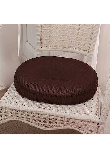 Sones Ofis Hollow Rebound Sağlık Hemoroid Önleyici Yastık Kalça Oturma, Boyut: 40x32x7cm Kahve