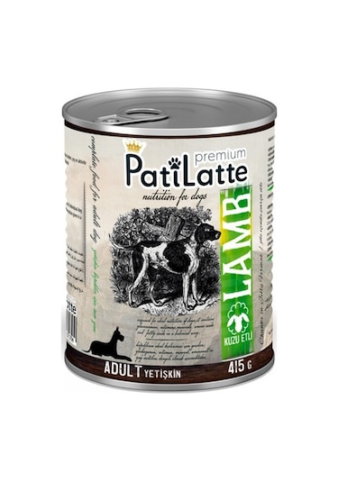 Pati Latte Kuzu Etli Yetişkin Köpek Maması 24 x 415 G