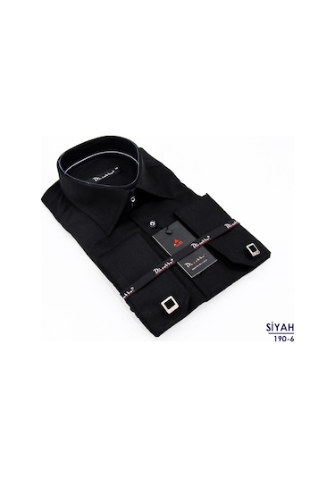 Dicotto Klasik Kesim Micro Kumaş Kol Düğmeli Erkek Gömlek 17 Renk Beyaz