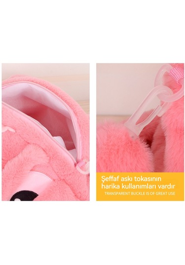 Çocuk Peluş Çapraz Çanta-mavi Mavi