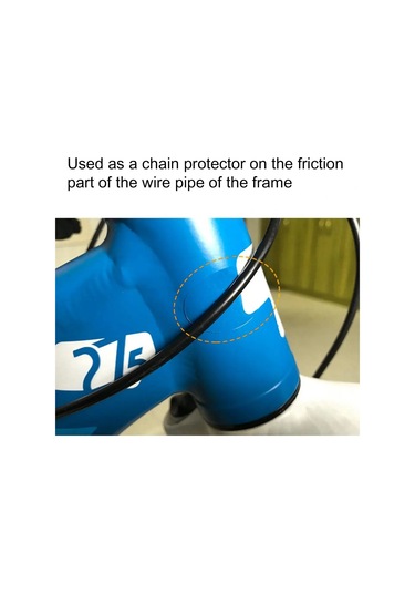 Karbon Fiber Doku-açık Sürme Anti-sürtünme Anti-scratch Zincir Çerçeve Etiket Çıkartması Dağ Yol Bisikleti İçin Наклейки Наклейки На Велосипед Siyah