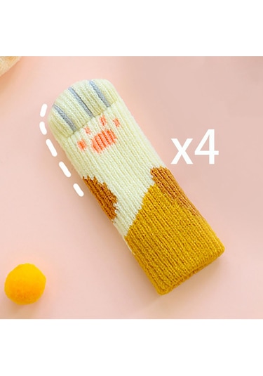 Homyl Kapı Kolu Kapağı Kedi Pençesi Şekilli Sarı