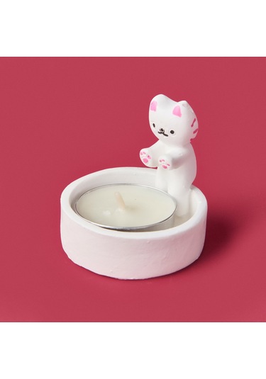 Deco Cat Mumluk - Beyaz - 5 Cm Renkli