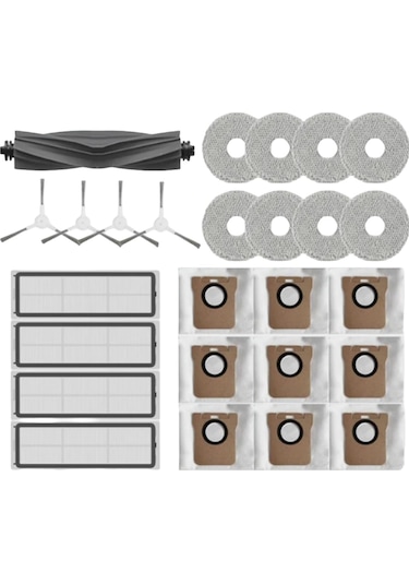 Xurunkeji Dreame L10s Ultra/s10 Pro İçin, Xiaomi Robot Vakum X10 Plus Ana Yan Fırça Hepa Filtreleri Paspas Toz Torbaları Aksesuarları
