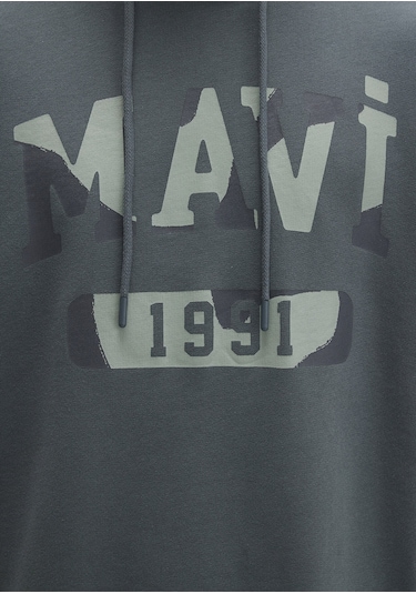 Mavi - Mavi Baskılı Yeşil Sweatshirt 0s10301-71598 Yeşil