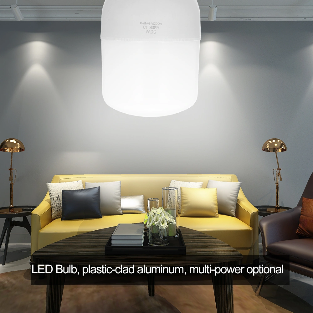 Folinda Led Ampul T Tipi 50w 6500k Soğutma Plastik+alüminyum E26/e27 160-265v Yüksek Parlaklık Ev/showcase Işığı