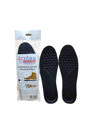 Ayakkabı İç Astarı Yarı Ortapedik Topuk Destekli Tabanlık