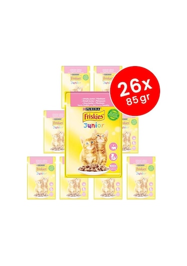 Friskies Tavuklu Yavru Kedi Konservesi 26 x 85 G
