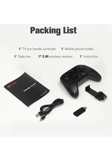 Xindoker Gamesir T4 Pro Rgb Işıklı Oyun Kolu - Windows/android/ios/switch Uyumlu, Programlanabilir Tuşlar, Mfi Oyun Desteği