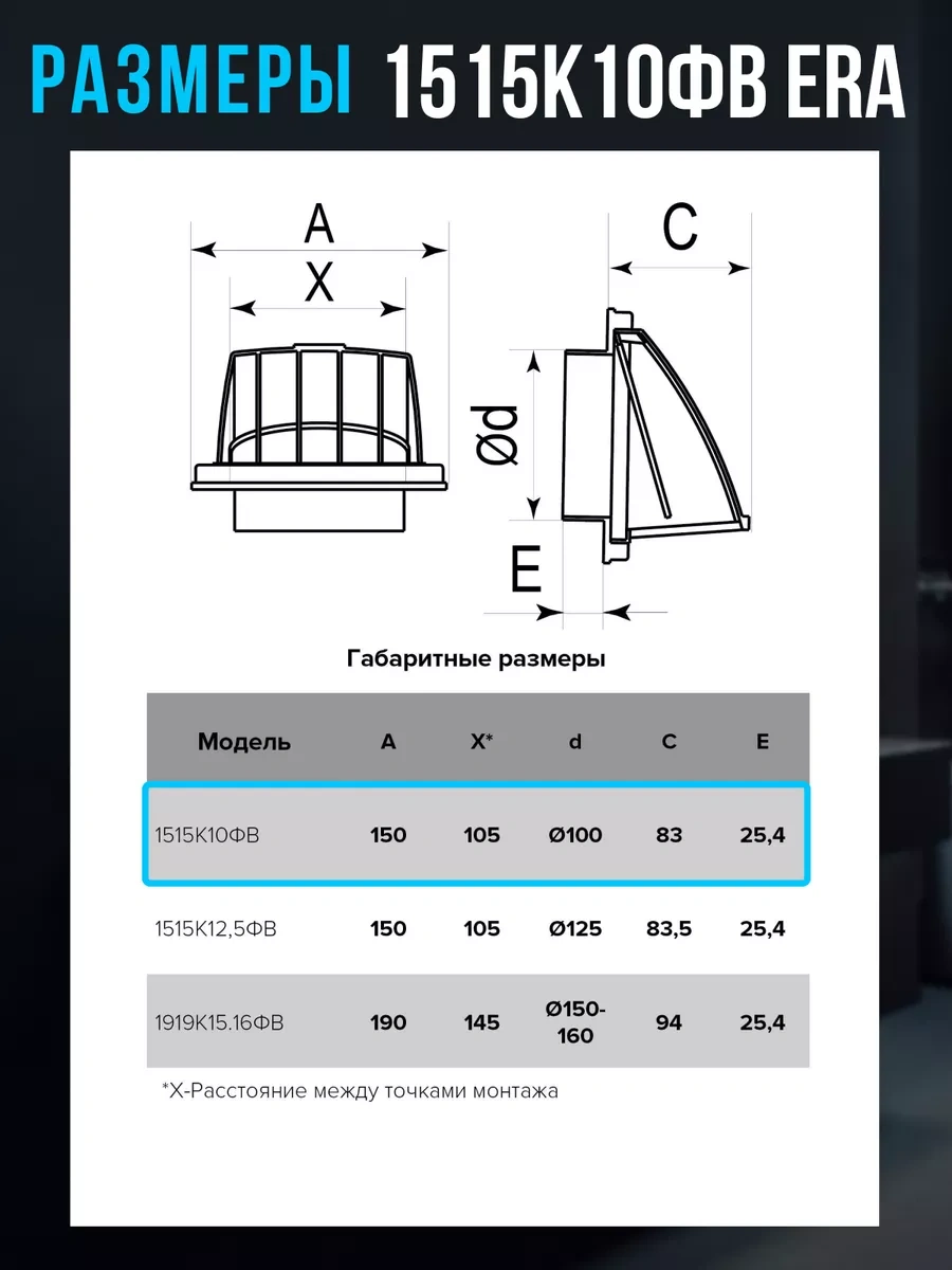 Era Kranlı Plastik 100 150x150 Duvar Tipi Egzoz Çıkışı Kfv 67457029