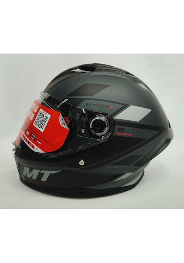 Mt Stinger 2 Zivze C2 V28B Şefaf Vizörlü Kapalı Motosiklet Kaskı Mat Siyah