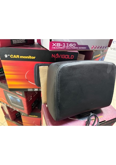 Navigold 9 İnc Usb Sd Koltuk Başlığı Monitör 2 Adet Touch Scren