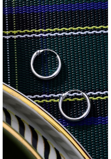925 Ayar Gümüş Trend Halka Küpe 2mm - 20mm Gümüş