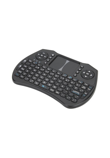 Mini Kablosuz Klavye Uzaktan Kumanda 2.4ghz Usb Alıcı Qwerty Android Tv Kutusu Dokunmatik Yüzey A8black