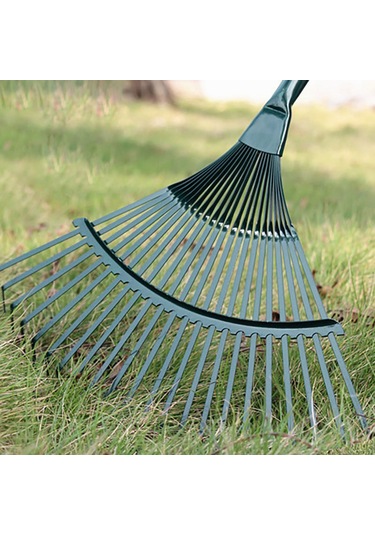 Wezone 42cm Paslanmaz Çelik Yaprak Tırmığı - Bahçe Ve Çim Bakımı İçin Dayanıklı 22 Dişli Model 112 Karakter