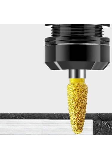 Lijinxu Magideal Elmas Taşlama Kafası Çapak Matkap Ucu 60 Mm Uzun 6 Mm 10 Mm