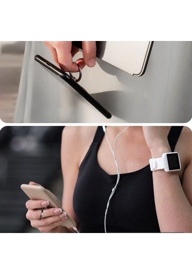 Fortunelane Üniversal Cep Telefonu Tutucu Ayağı: 360 Döner, 180 Çevirilebilir, Dayanıklı, Invisible Ultra İnce Beyaz Rengi