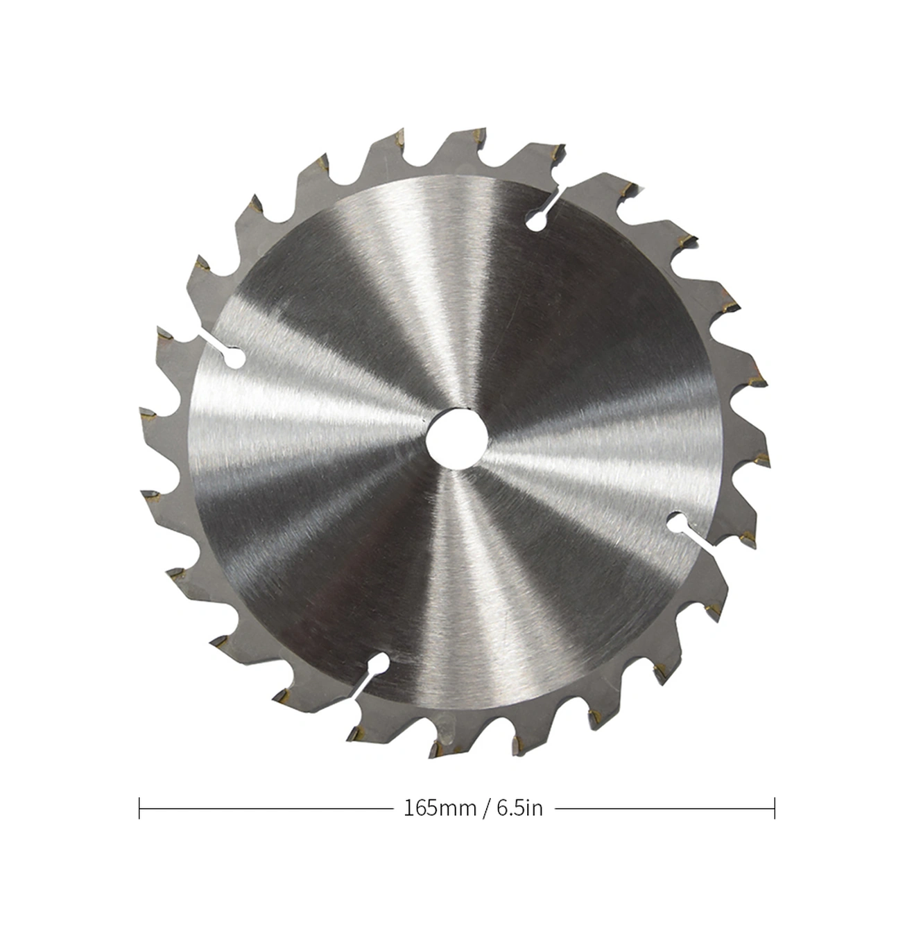 Neevoyu Tct Dairesel Testere, Ahşap/plastik Kesim İçin 165mm 24 Dişli, 8000 Rpm, Sert Alaşım, 20mm İç Çap, Gümüş Renk