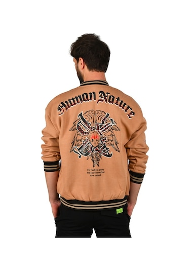 Deepsea Erkek Kahve Çıtçıtlı Kolej Mont 2304764 Kahverengi