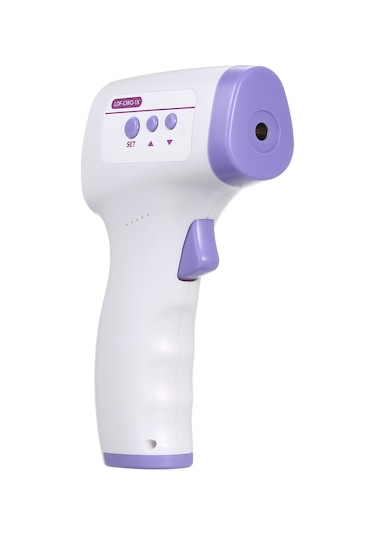 Ruicoo Ev İçin Dokunmadan Isı Ölçer - Yüksek Hassasiyetli Vücut Termometresi - 3 Renkli Lcd Ekranlı Pil Yok