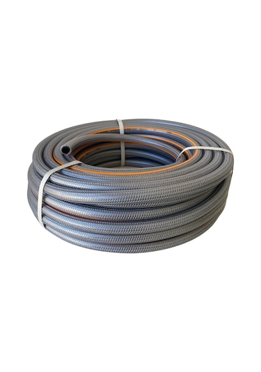 Reyo 1/2'' Örgülü Premium Şeffaf Bahçe Hortumu 25 Metre