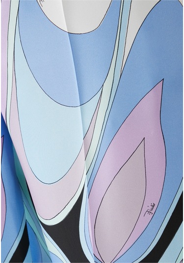 Pucci Şık Ipek Twill Pantolon Çok Renkli