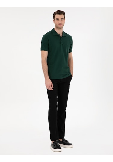 Pierre Cardin Erkek Koyu Yeşil Tişört Basic 50306448-vr079 Koyu Yeşil